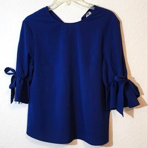 Saće 3/4 Sleeve with Bows Blouse